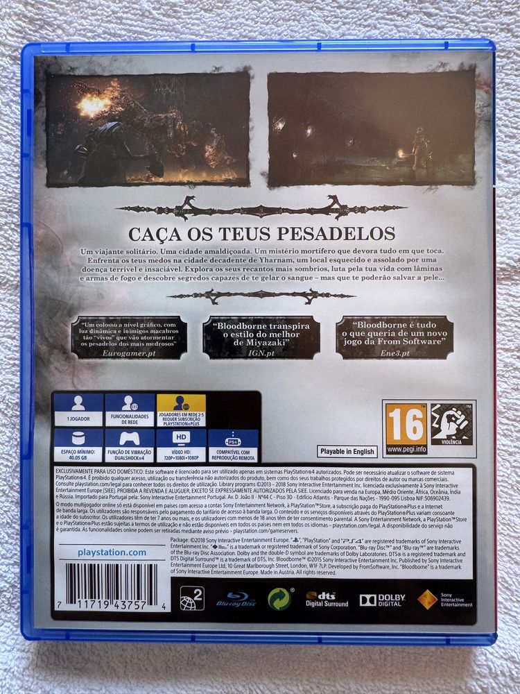 Jogo ‘Bloodborne’ PS4
