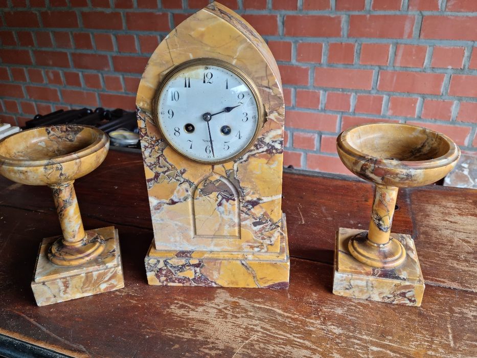 Francuski zegar marmurowy stary