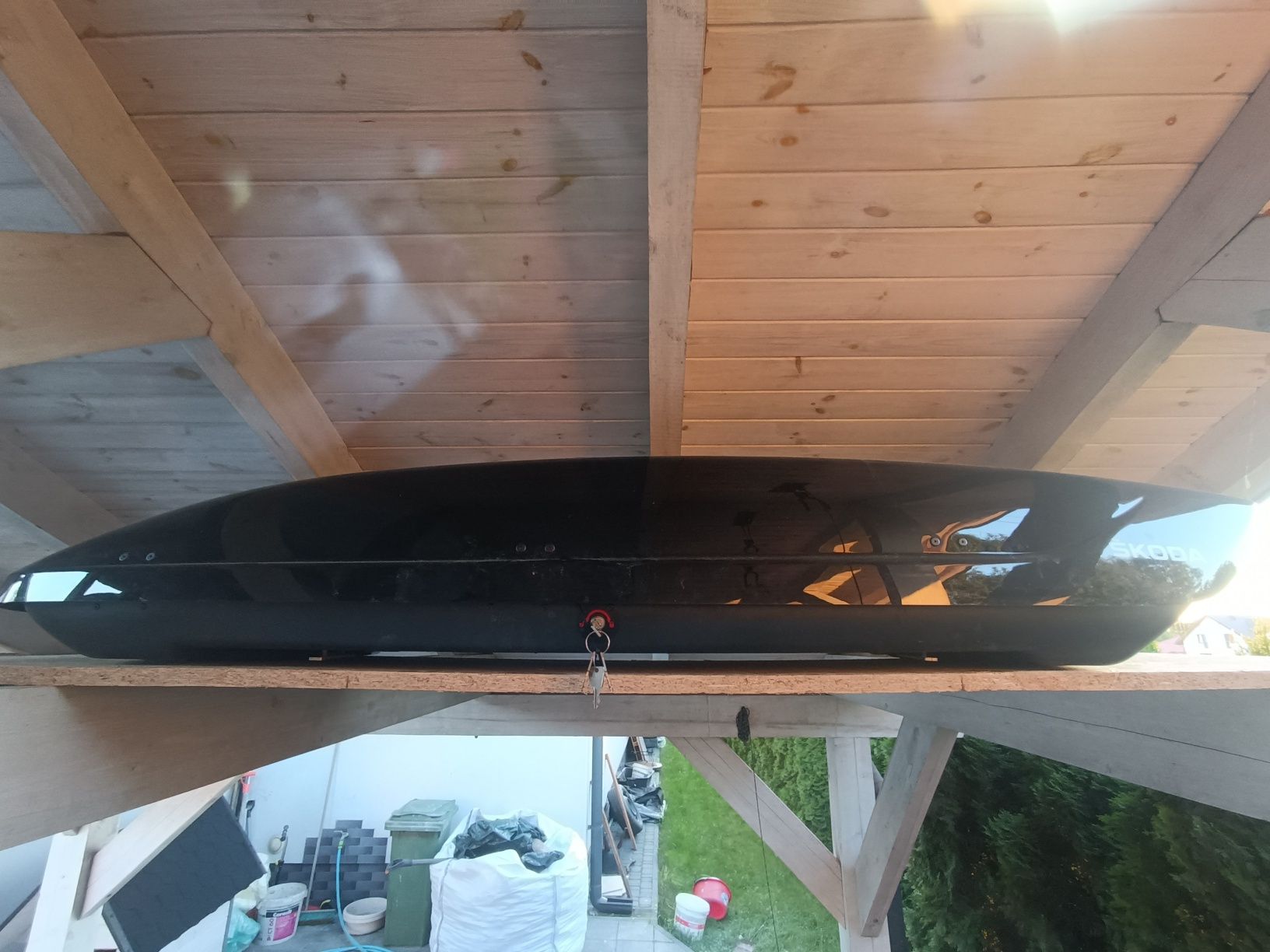 Bagażnik Belki dachowe plus box dachowy Skoda Kodiaq