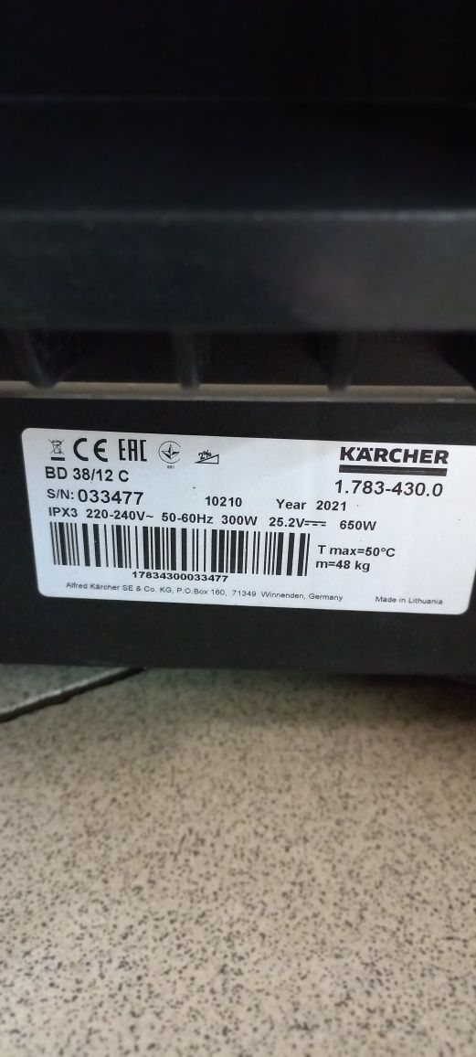 Szorowarka Karcher Bd 38/12 C