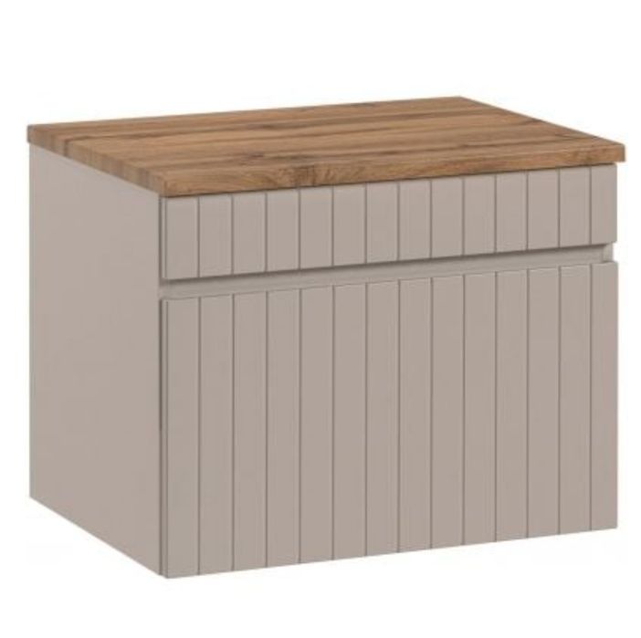 Szafka lazienkowa Comad Iconic Cashmere 60 cm + blat Comad Fiji