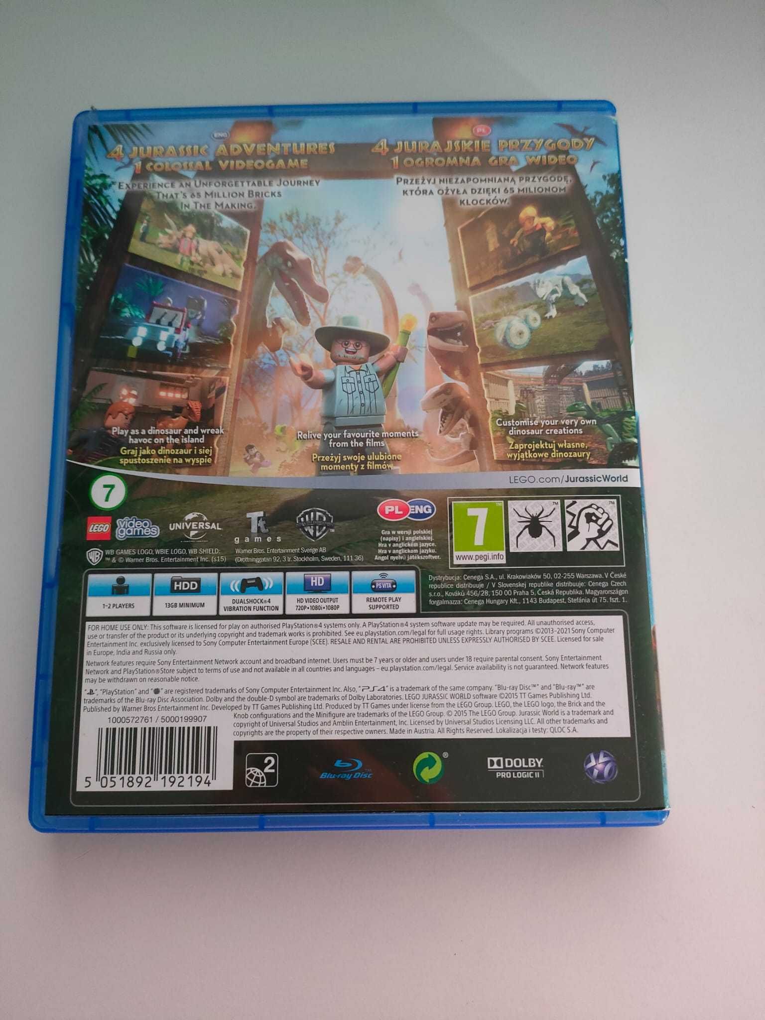 LEGO Jurrasic World na PS4 / PS5