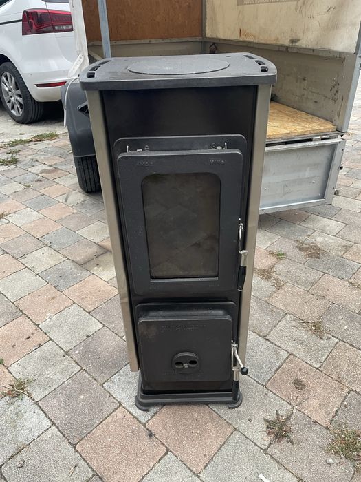 Piec piecyk koza z szyba