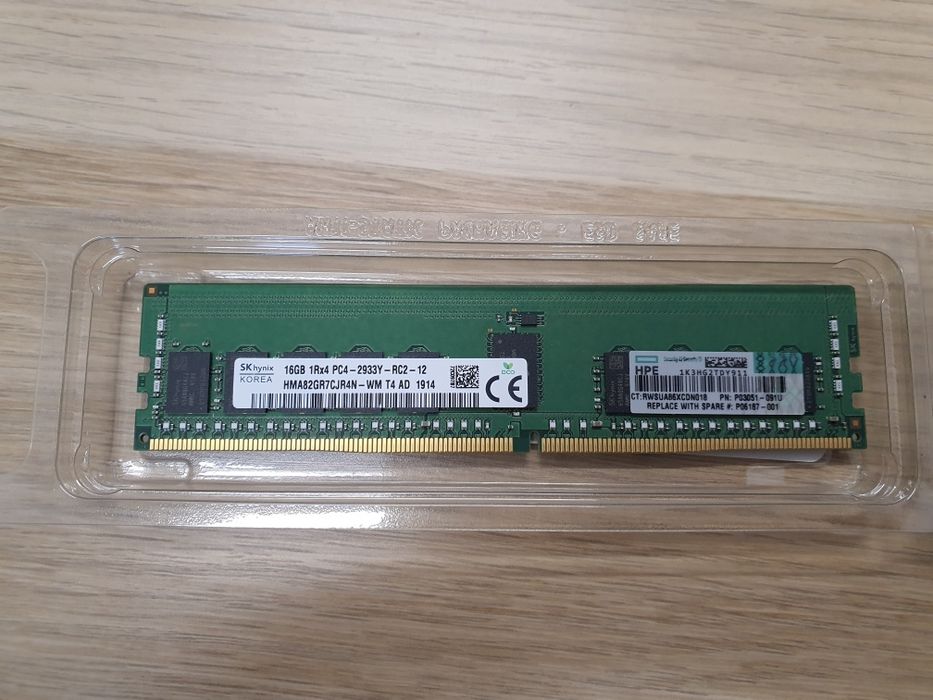 Hewlett Packard Enterprise Pamięć 16GB 1Rx4 PC4-2933Y -R Smart Kit