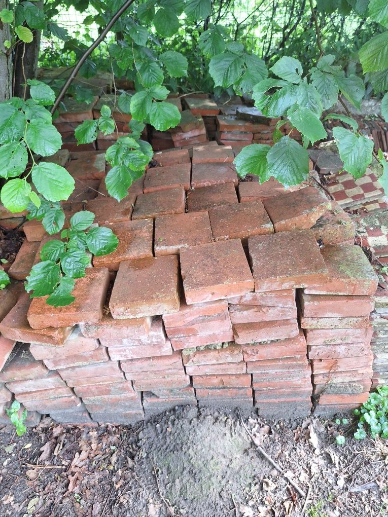 Stare płytki ceglane cegła podłogowa