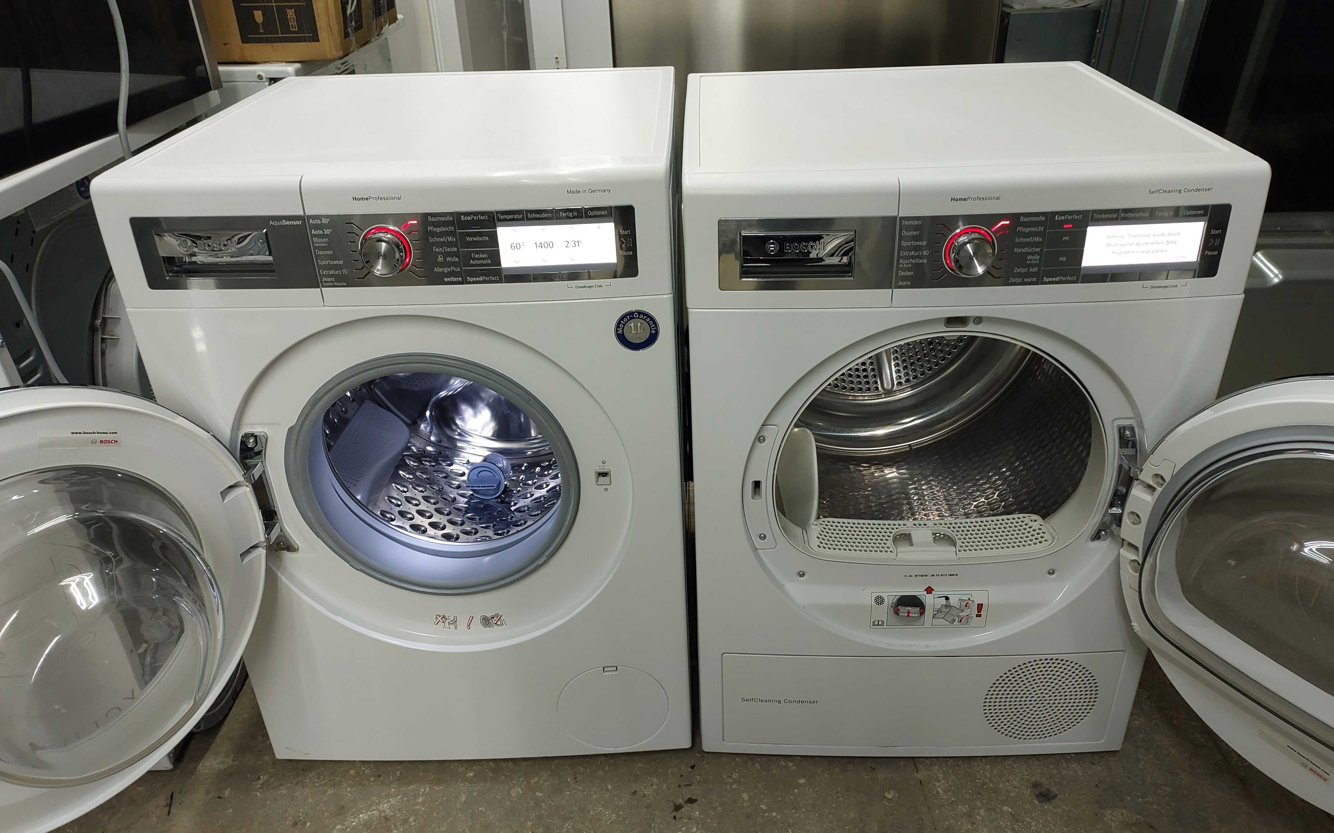 Комплект стиральная и сушильная машина в колонну Бош Bosch