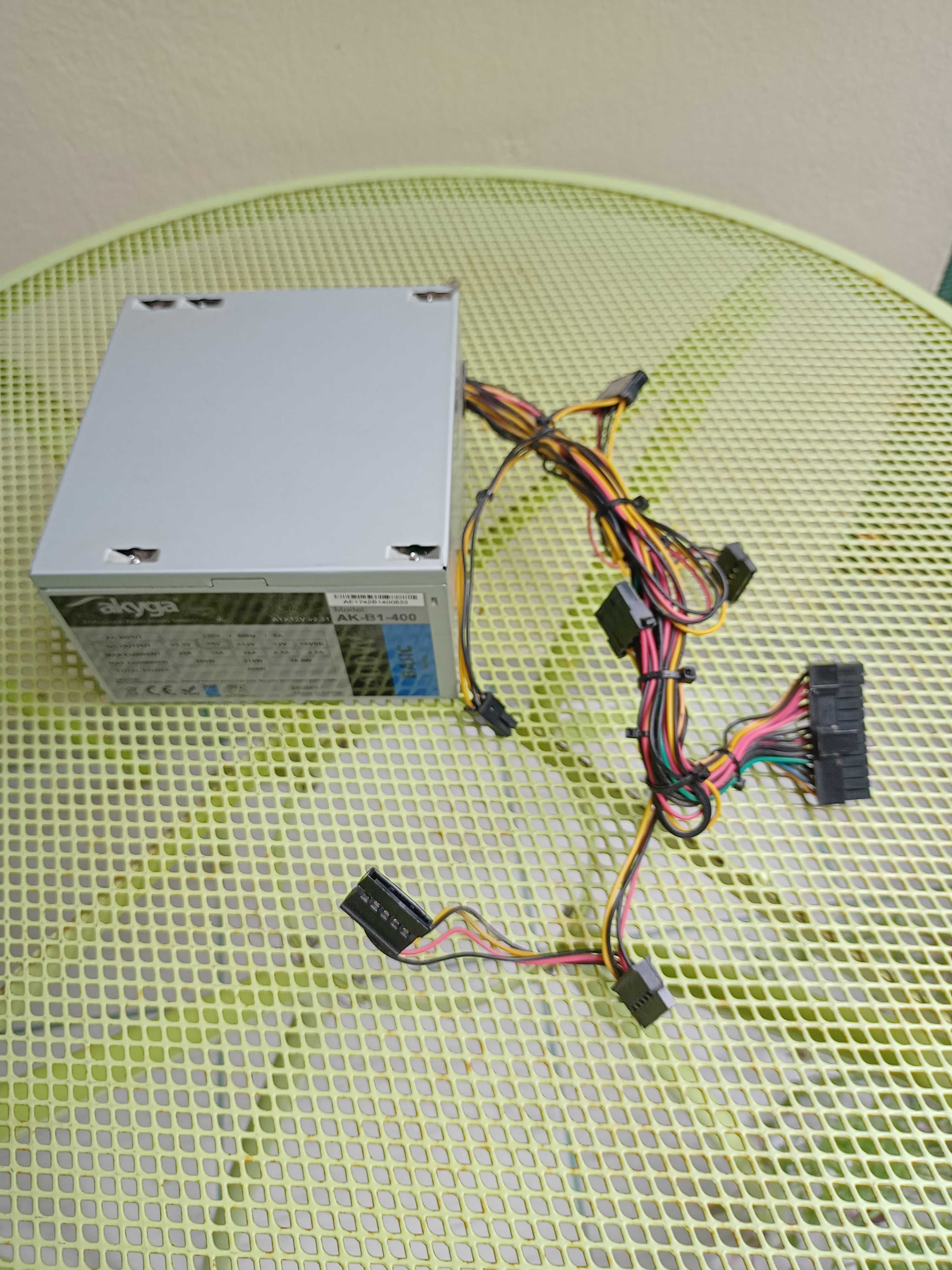 Zasilacz Akyga AK-B1-400, 400 W, sprawny w 100%, stan bdb WROCŁAW