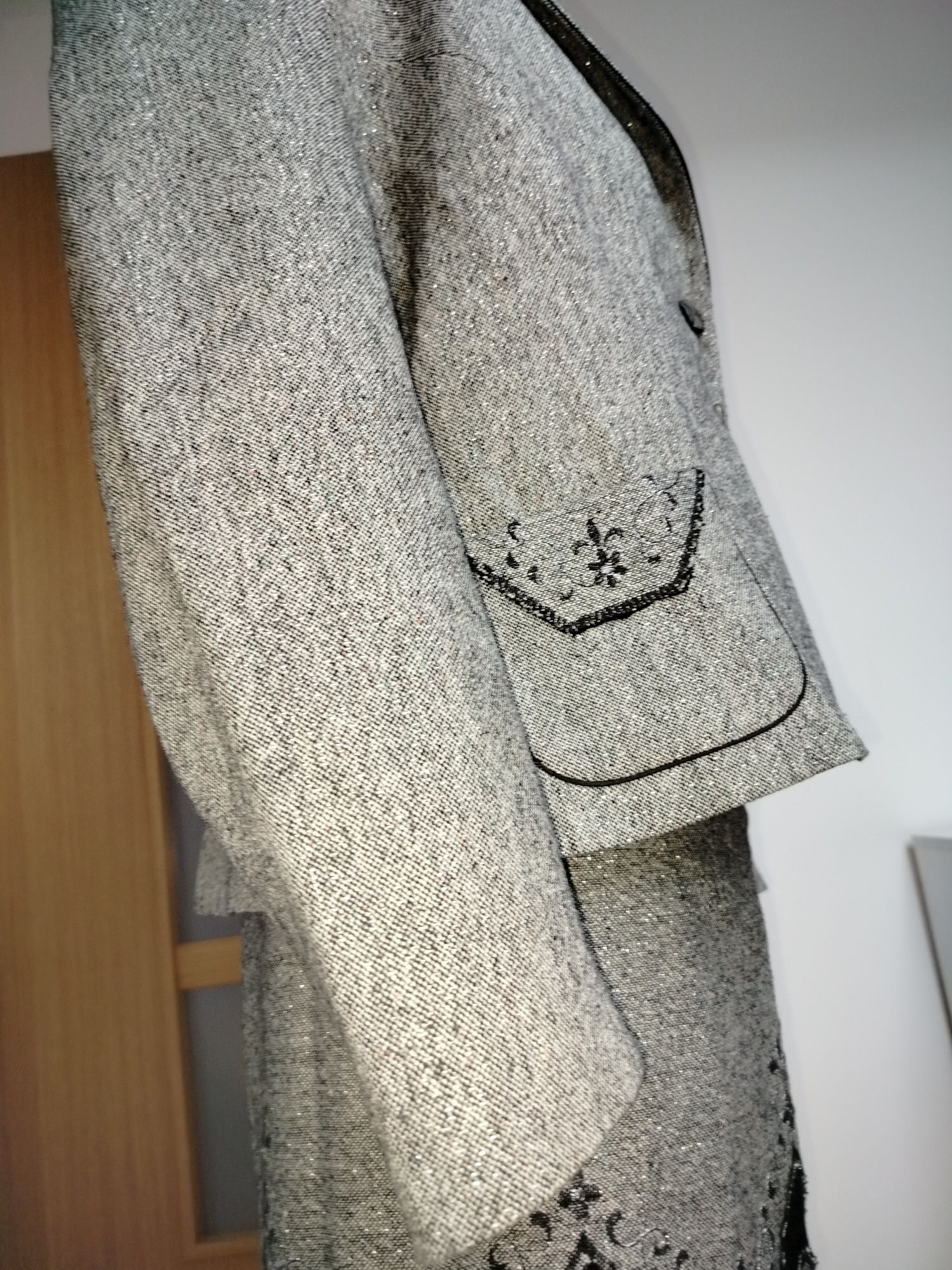 Garsonka damska garnitur rozmiar 42/44 plus size dziergana maxi