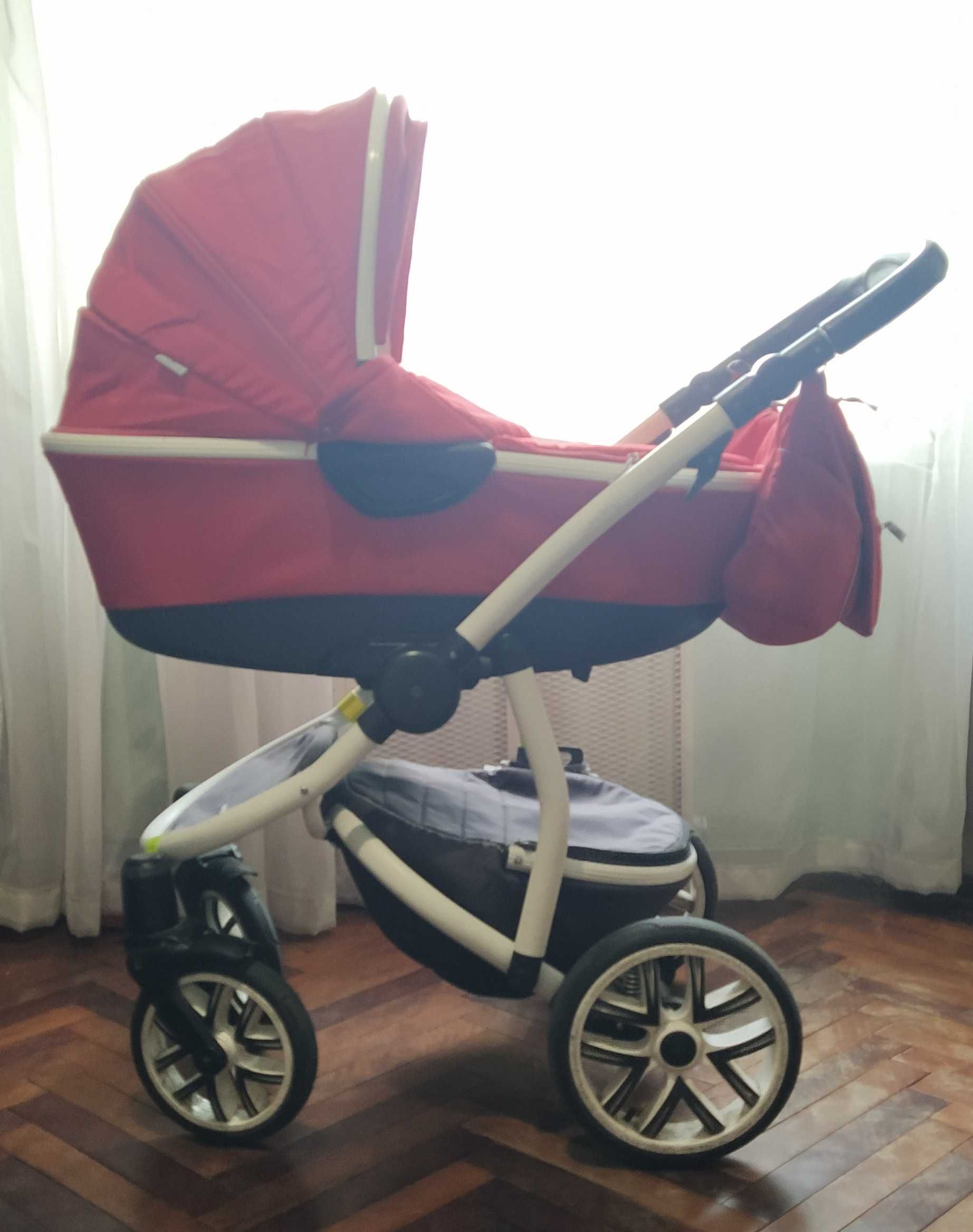 Коляска Bebetto silvia 2 в 1 + автолюлька maxi cosi з адаптерами