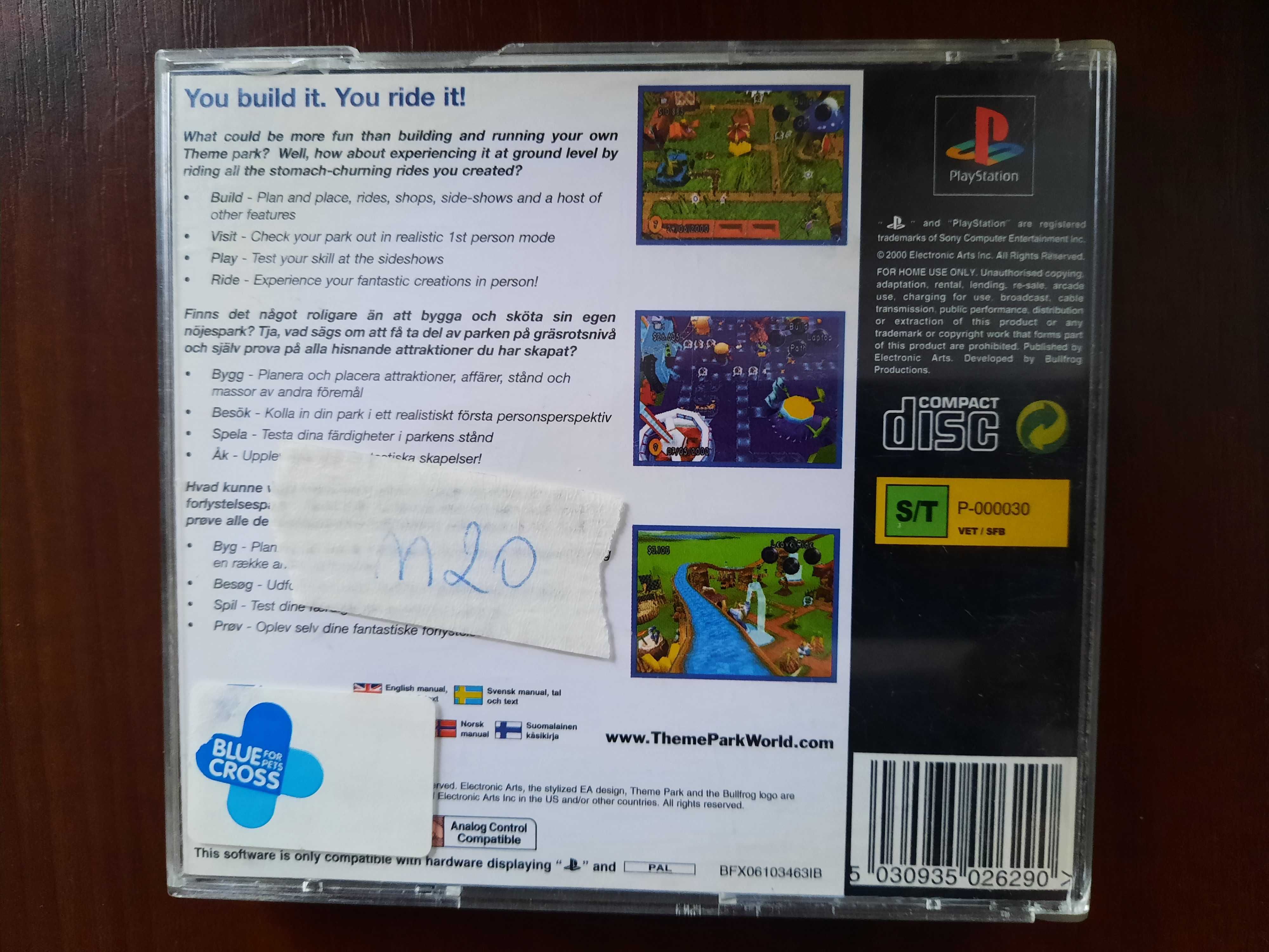 Theme Park World psx PS1
