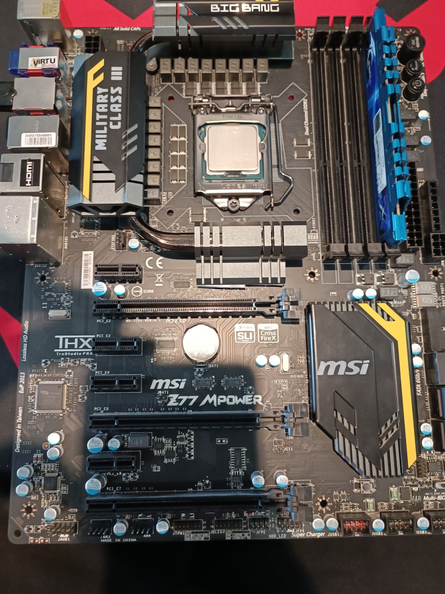 [zestaw] płyta główna MSI Z77 Mpower+ i7-3770K