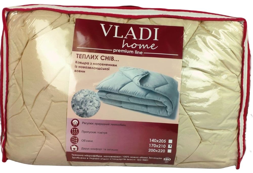 Одеяло Vladi Premium 140*205, 170*210, 200*220, зимнее, теплое