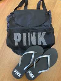 Рюкзак и шлепки Pink, оригинал
