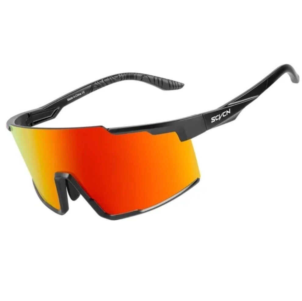 Okulary rowerowe SCVCN UV400 Vision TR-90 RED