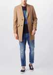 Plaszcz meski S Camel  Nowy Burton Menswear London