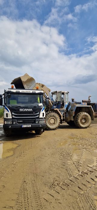 Usługi transportowe wywrotka 20T. Kruszywa, ziemia, gruz, pa