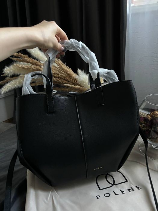 Сумка шопер Polene/Полен чорна,шоколад,кемел,сіра