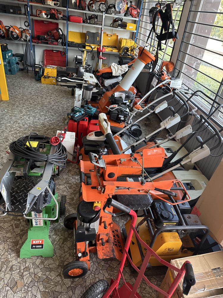 Na sprzedaz luparkado drewna i kosiarka stihl