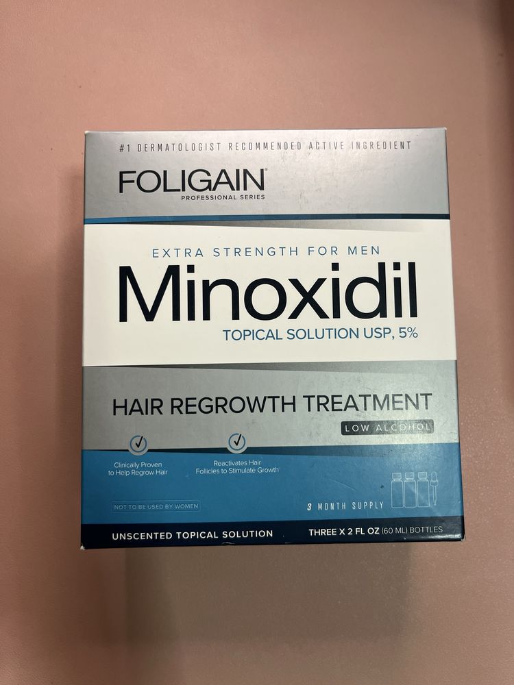 Cresximento barba e cabelo -Minoxidil