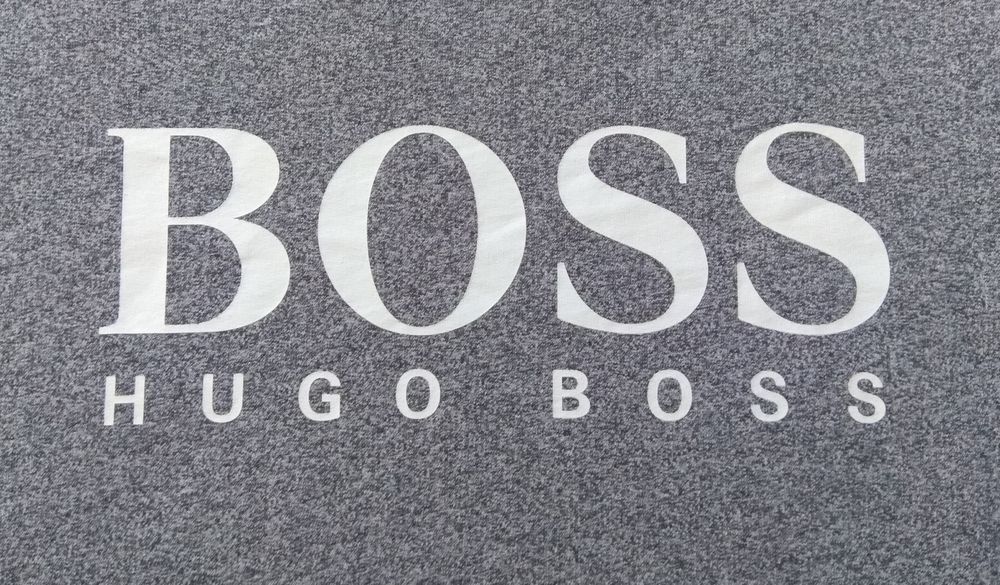 HUGO BOSS серый свитшот кофта Big Logo оригинал M