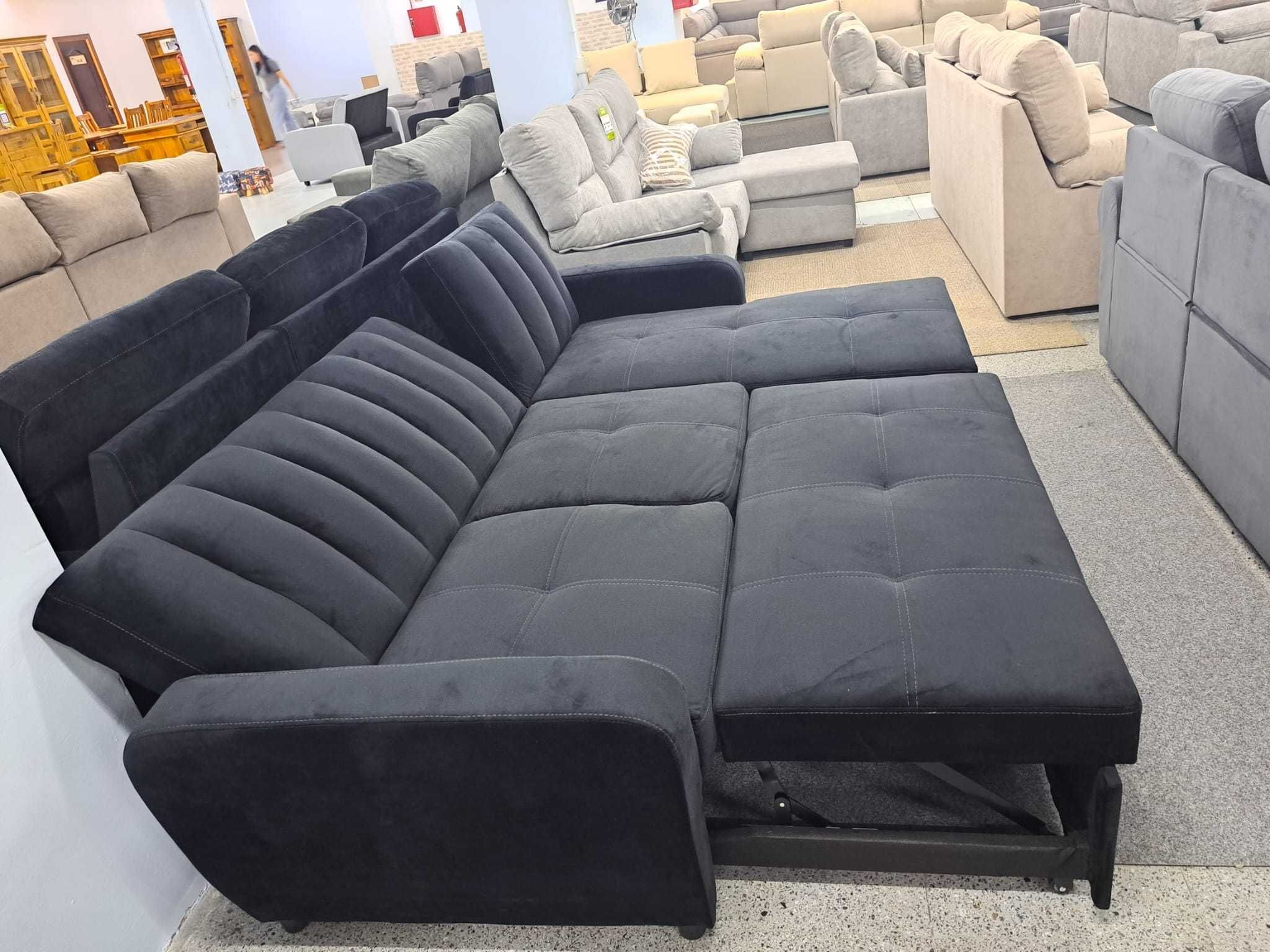 Sofá cama novo com baú, portes grátis, pagamento na entrega