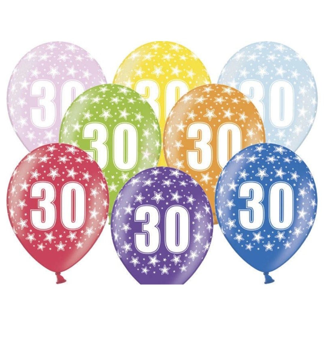 Kolorowe Balony na  3 i 30 urodziny