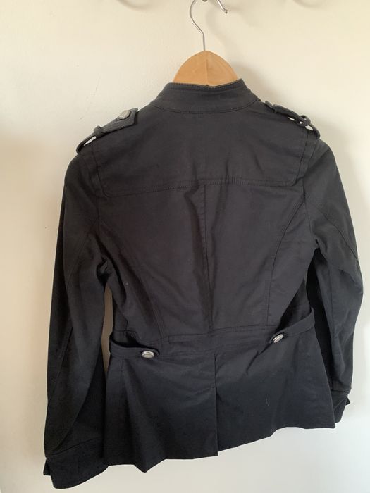 Casaco preto estilo militar Massimo Dutti