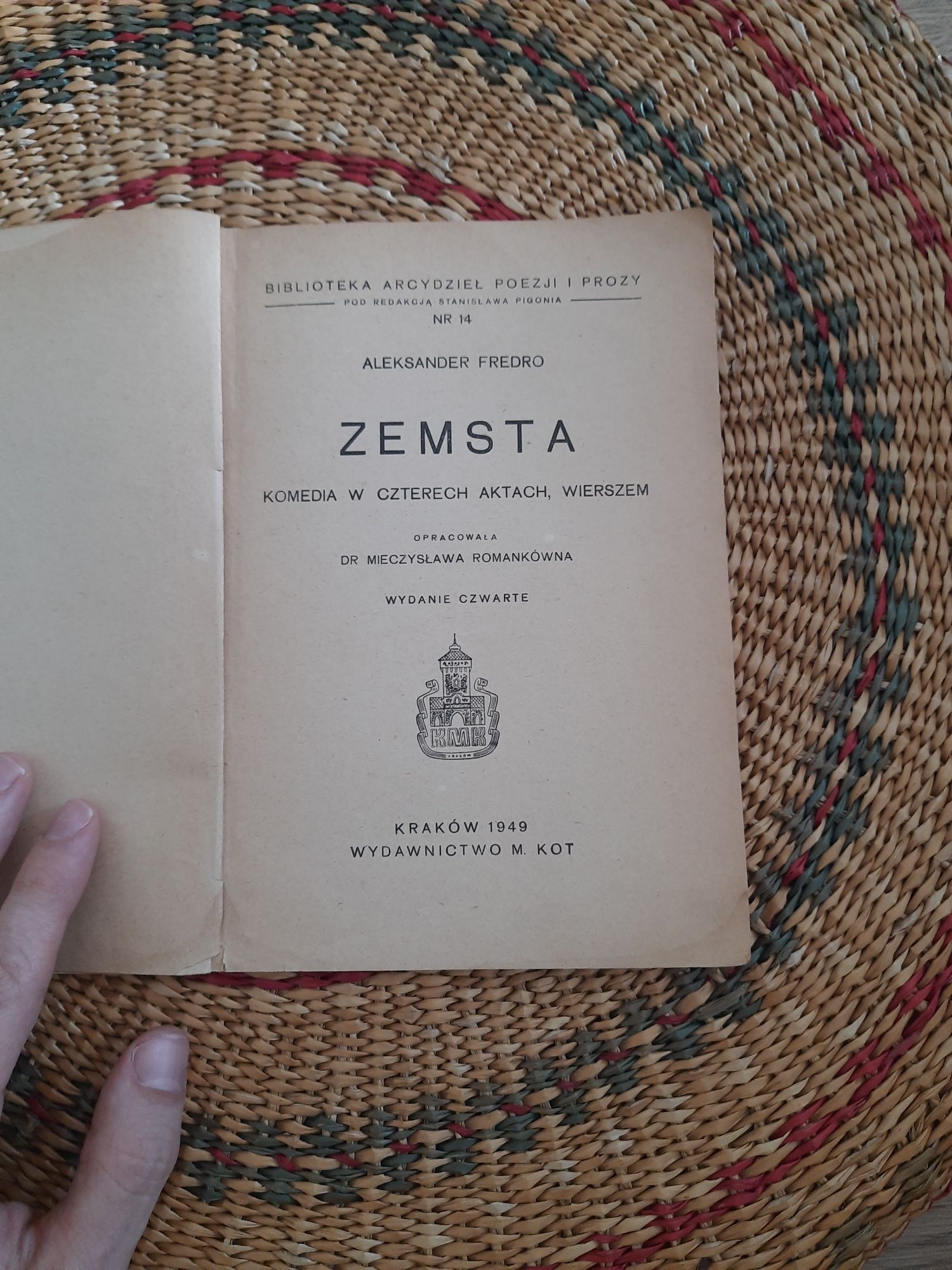Książka Aleksander Fredro - Zemsta