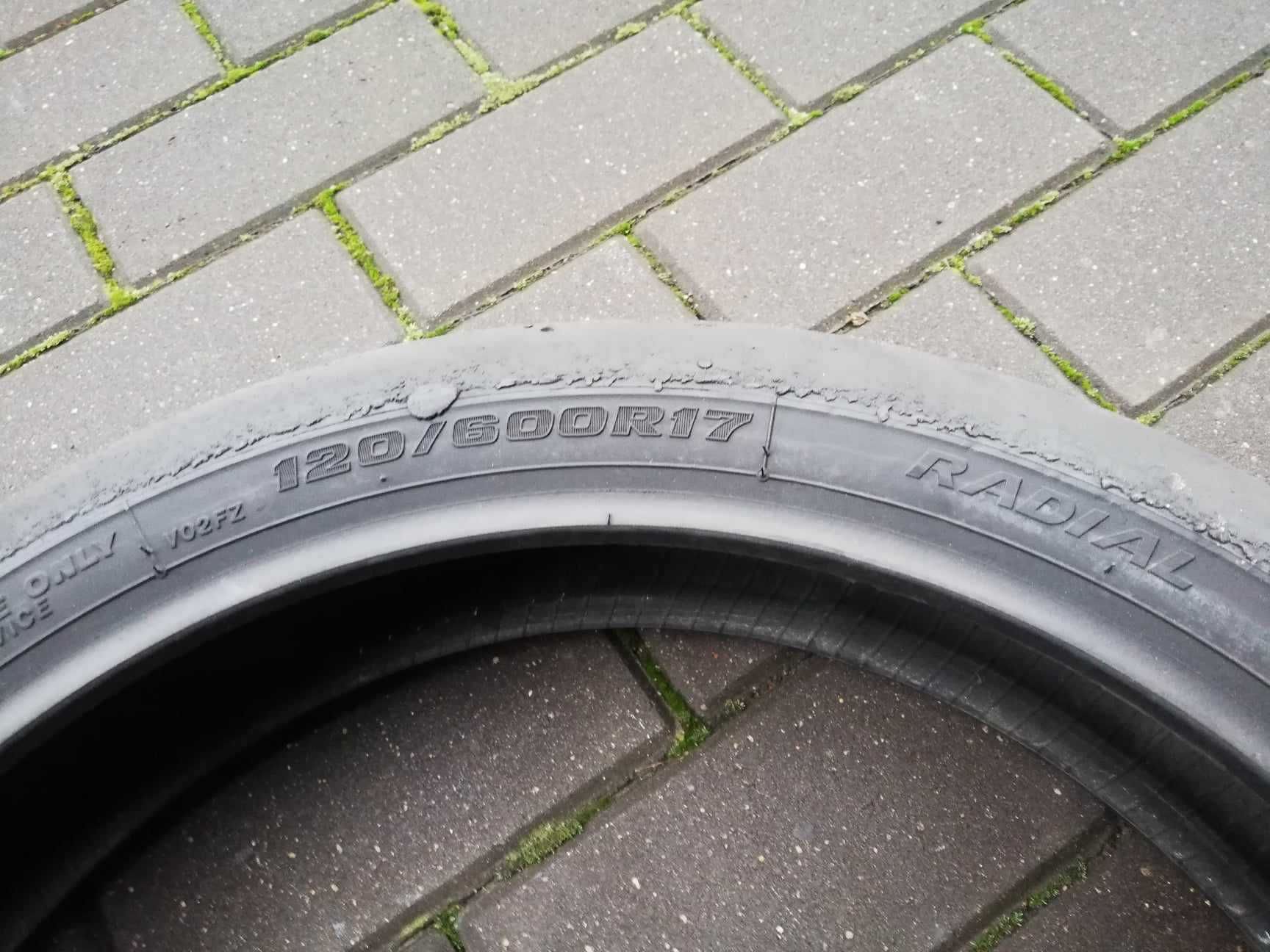 Opona przód 120/600-17 BATTLAX V02F Medium / D213, slick, Supercorsa