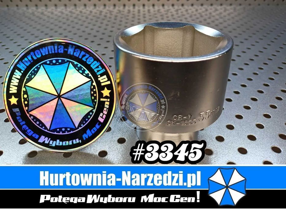 Nasadka 55mm 3/4" CrV klucz nasadowy 55mm klucz 55mm