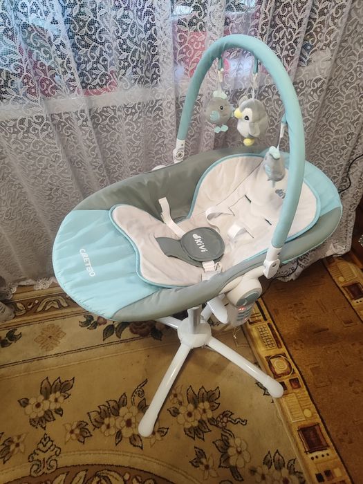 Крісло качелька, шезлонг, електро гойдалка!Крісло для годування, качел