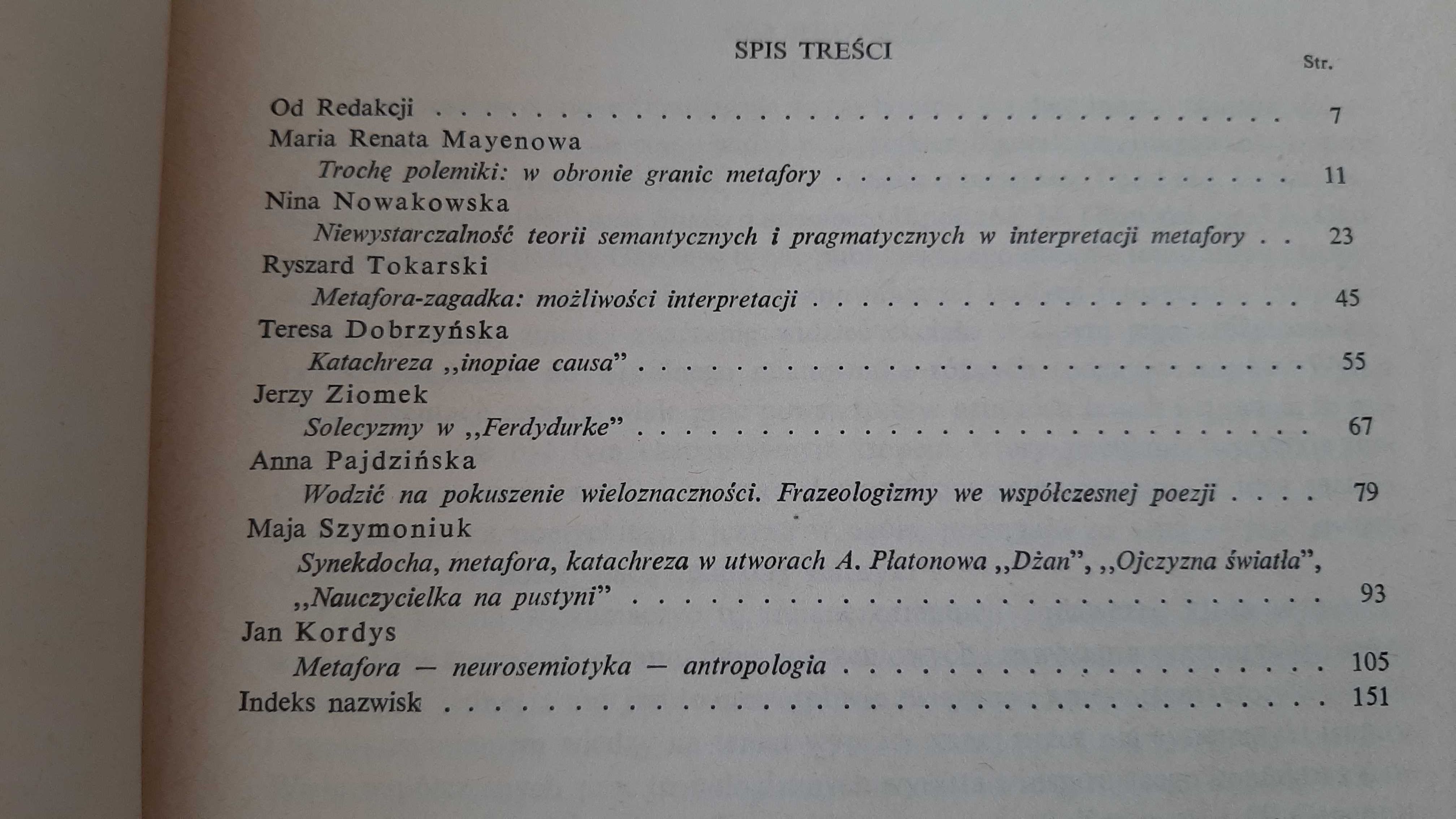 Poetyka Studia o tropach 1 T. Dobrzyńska Z dziejów form artystycznych