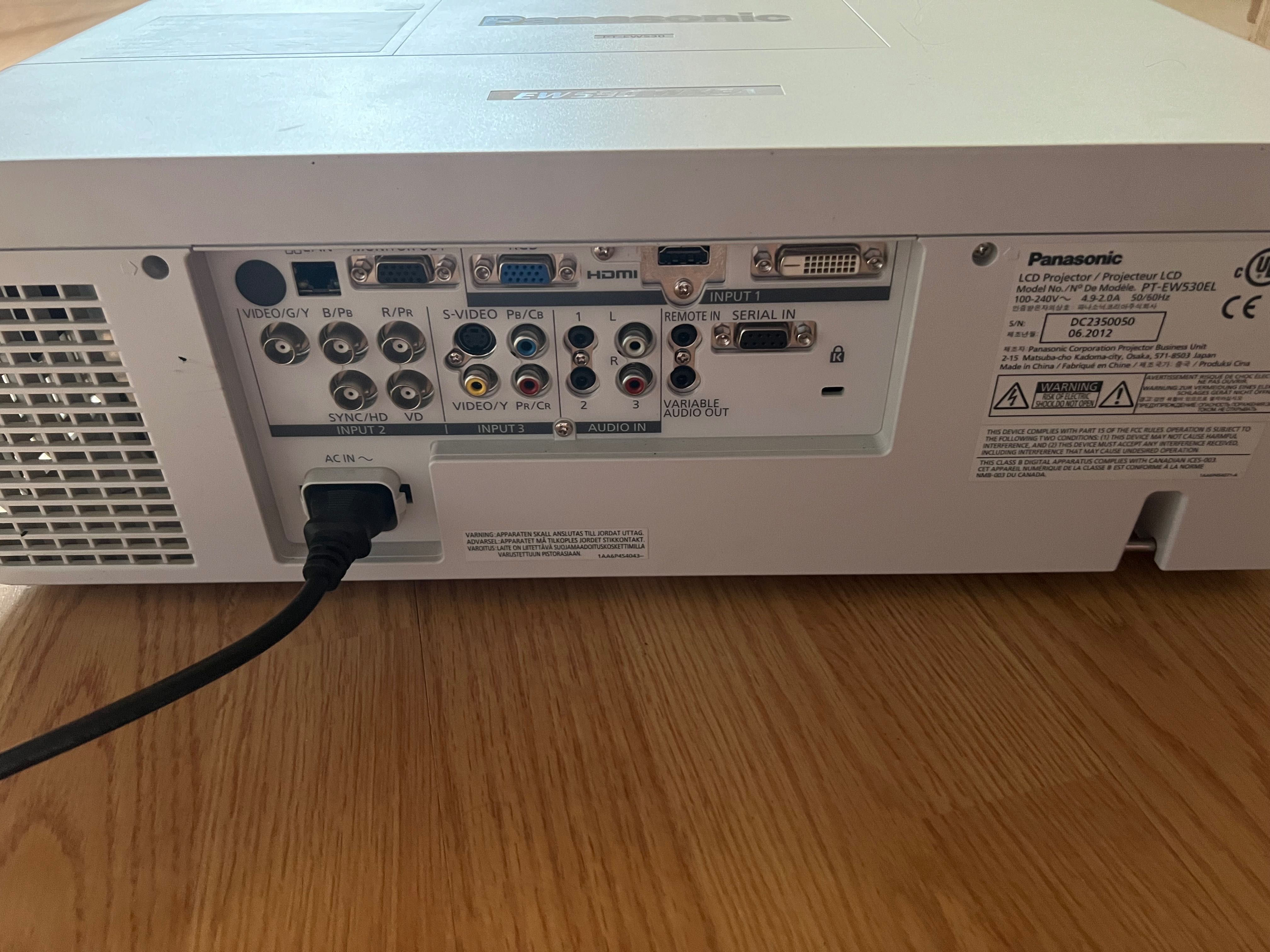 Projector Rzutnik Panasonic pt-ew530