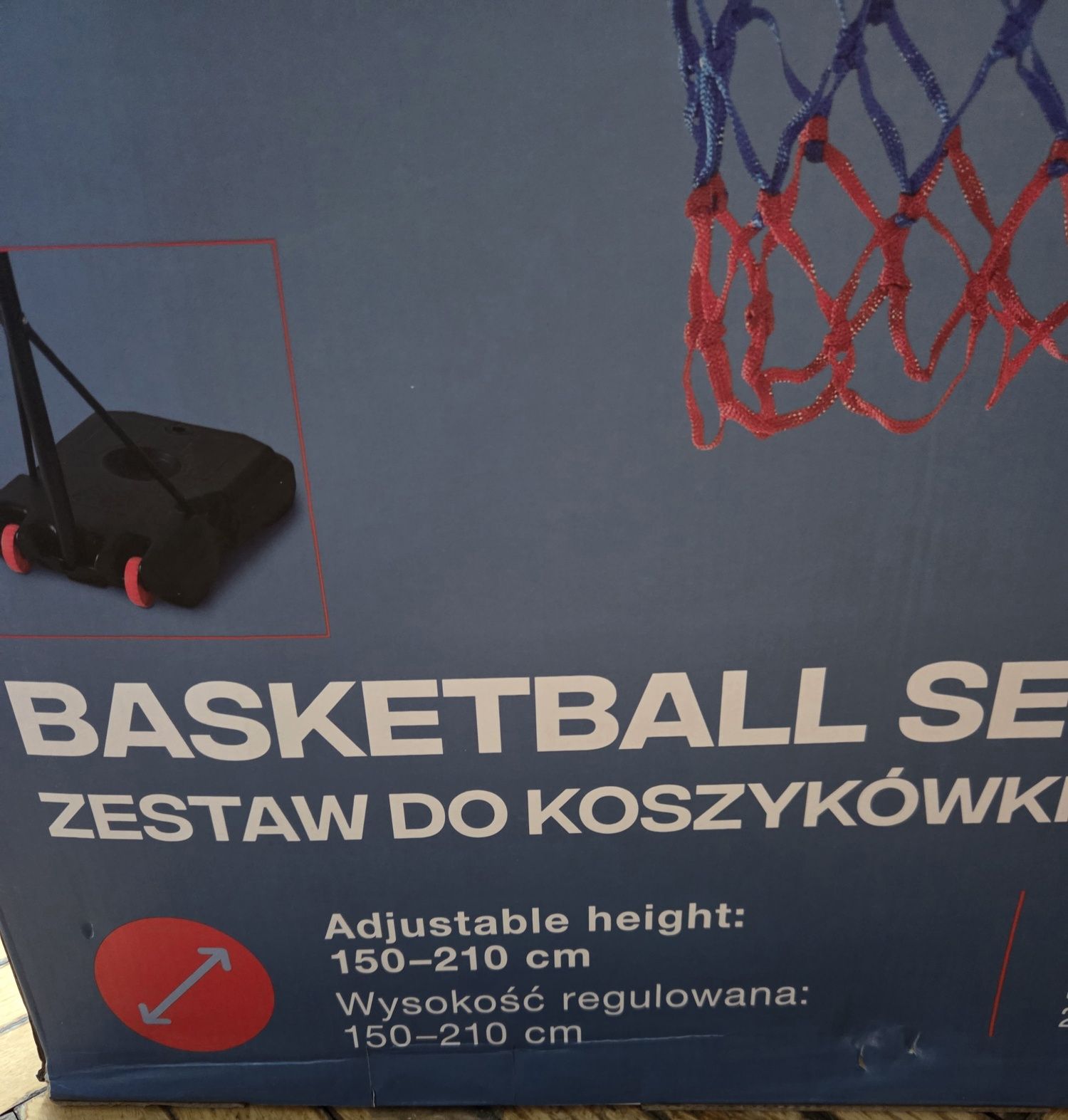 Zestaw kosz do koszykówki 170-210 cm
