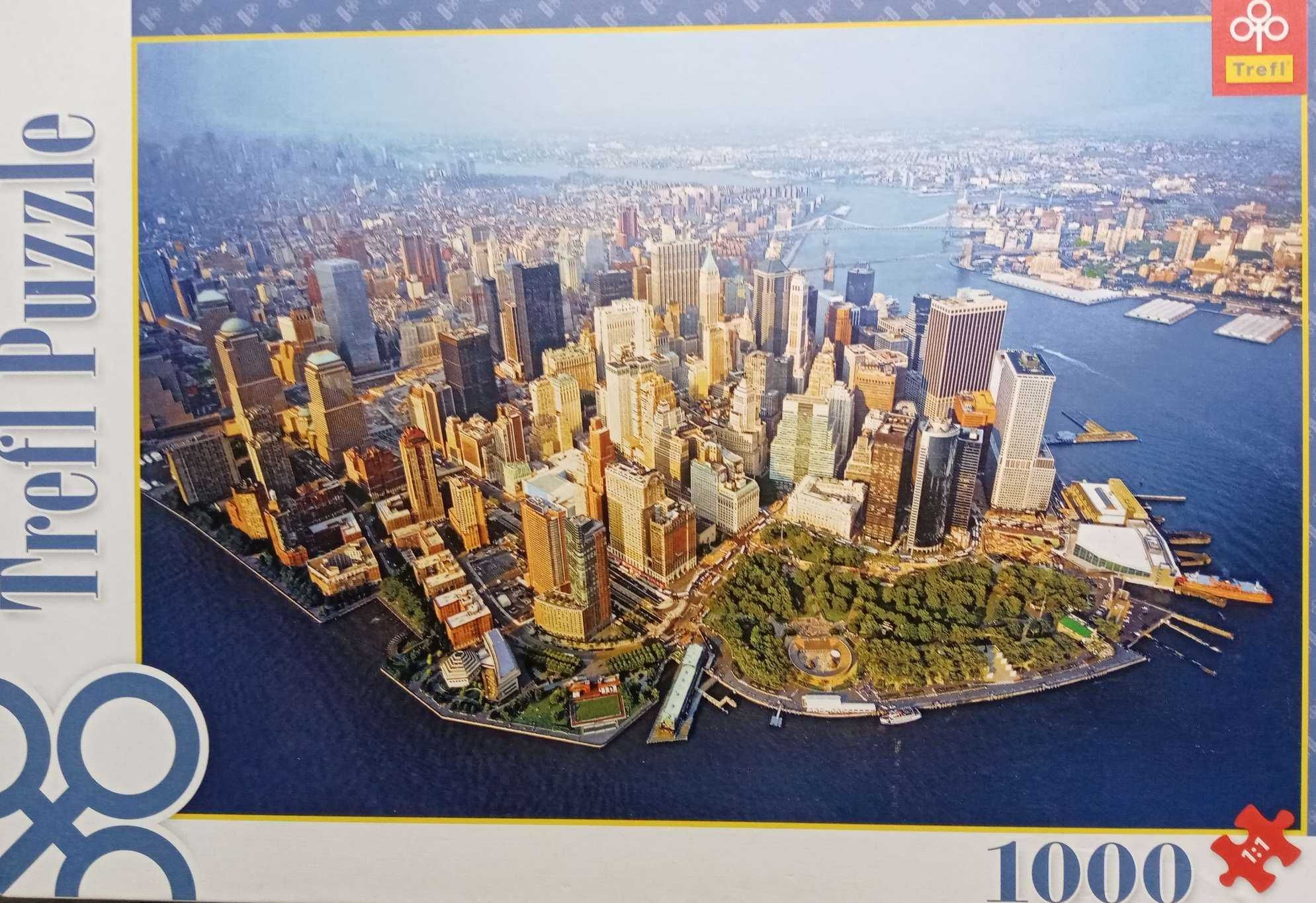 puzzle, 1000, Nowy Jork,  Manhattan - jak nowe