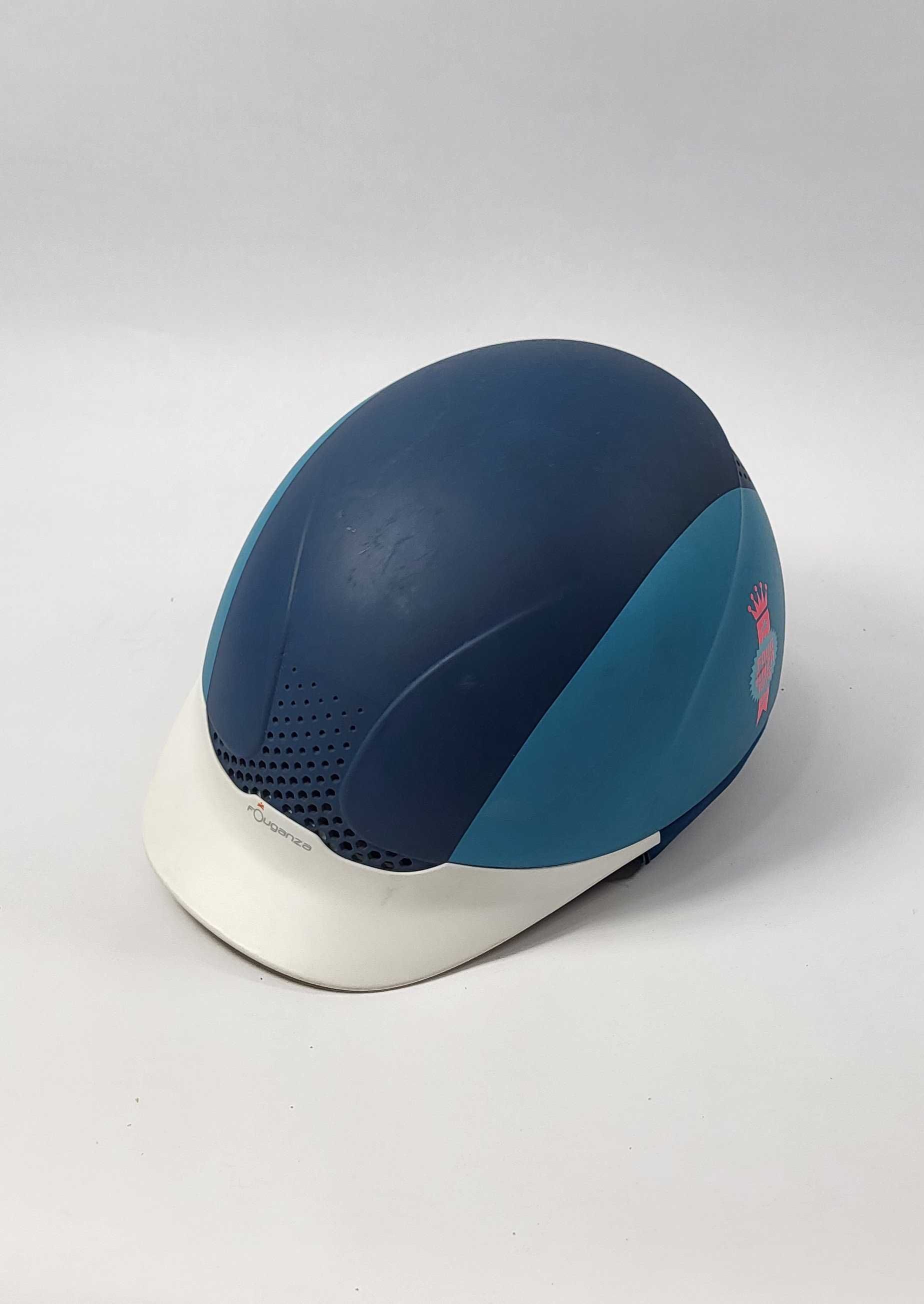Kask jeździecki toczek dla dziecka fouganza 55-57cm