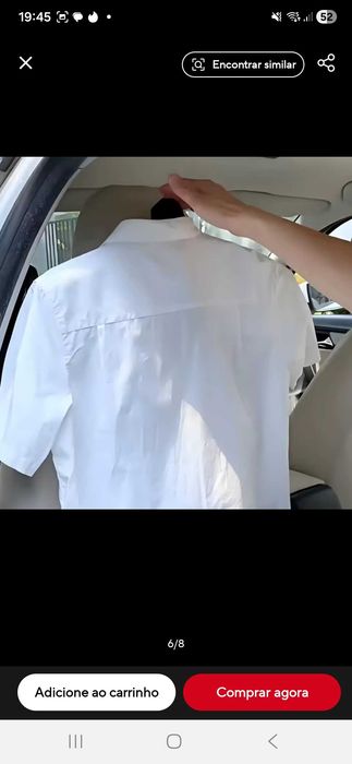 Suporte casaco/camisa tesla model3