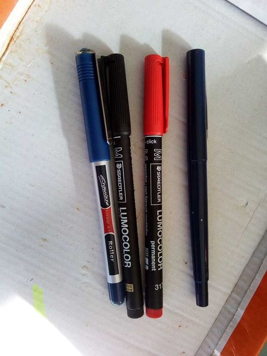 Marcadores de tinta permanente, NOVOS!
