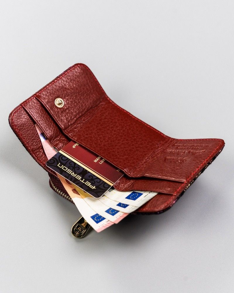 skórzany, mały portfel damski z systemem rfid - peterson