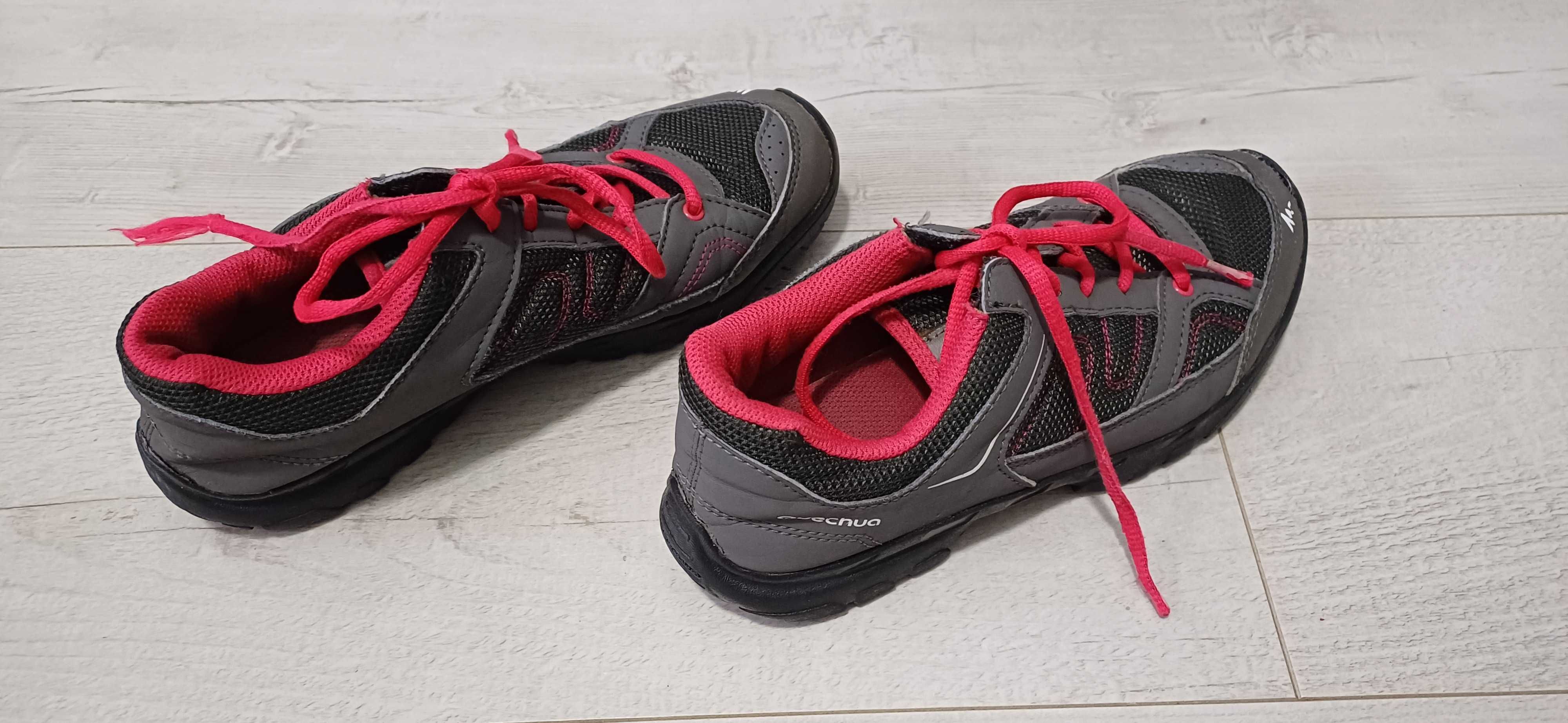 Buty Trekkingowe Quechua Aprenaz 50 Jr Lace Rose 38 Grafitowe Różowe