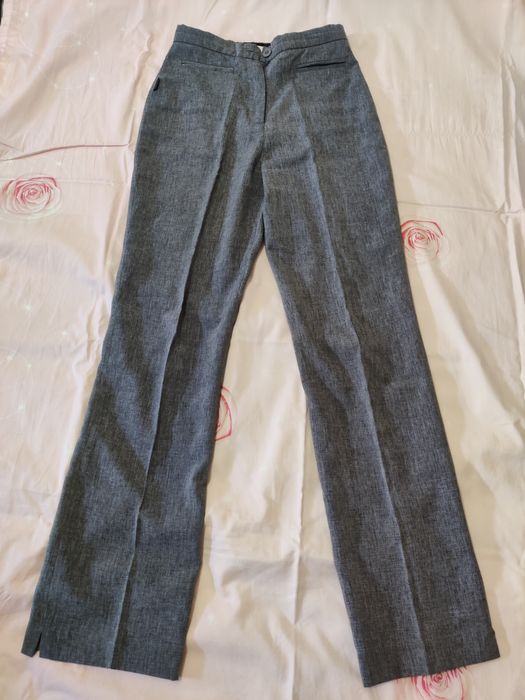 Модные женские тонкие брюки высокая талия 
Б/у не дорого