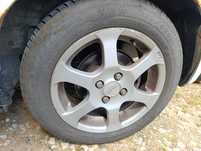 Felgi aluminiowe 15 cali 4x100  honda jazz III opony wielosezonowe