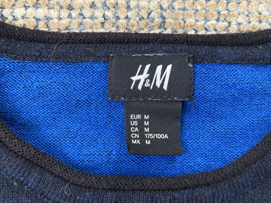 Granatowy męski sweter H&M M