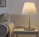 Duża lampa Ikea, klosz Myrhult, podstawa Kryssmast