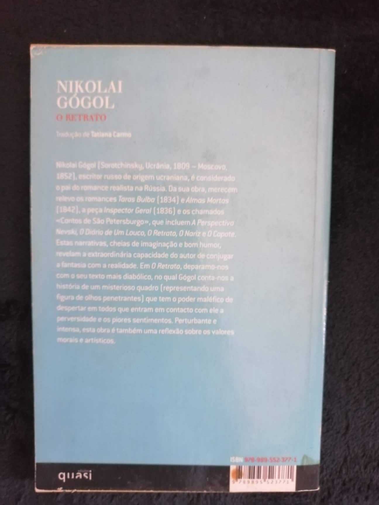 Livro "O retrato" de Nikolai Gógol - excelente estado