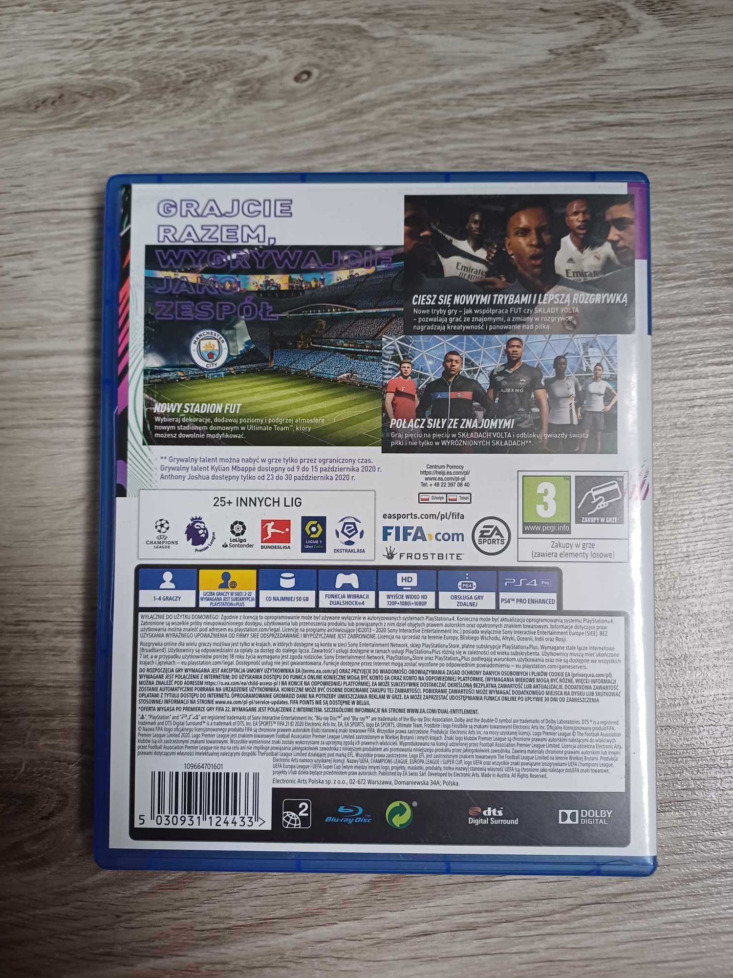 Gra FIFA 21 na konsolę PS4