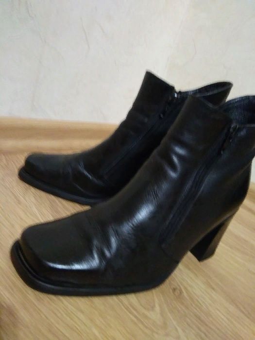 Кожаные демисезонные женские ботинки, черевики жіночі, розмір 38