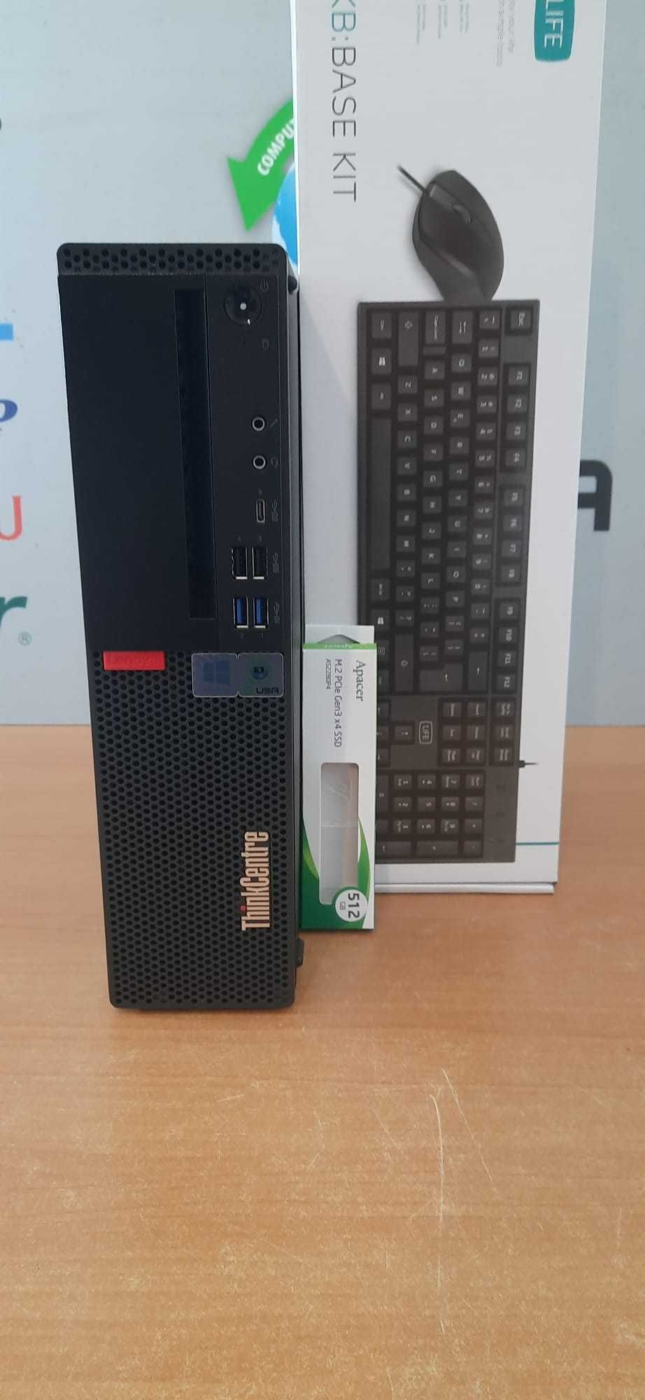 Pç Lenovo M720s 8ªG|I5.8500-4.0G|16G|NVMe256+HDD500|5G|BT|Kit|TPM|W11