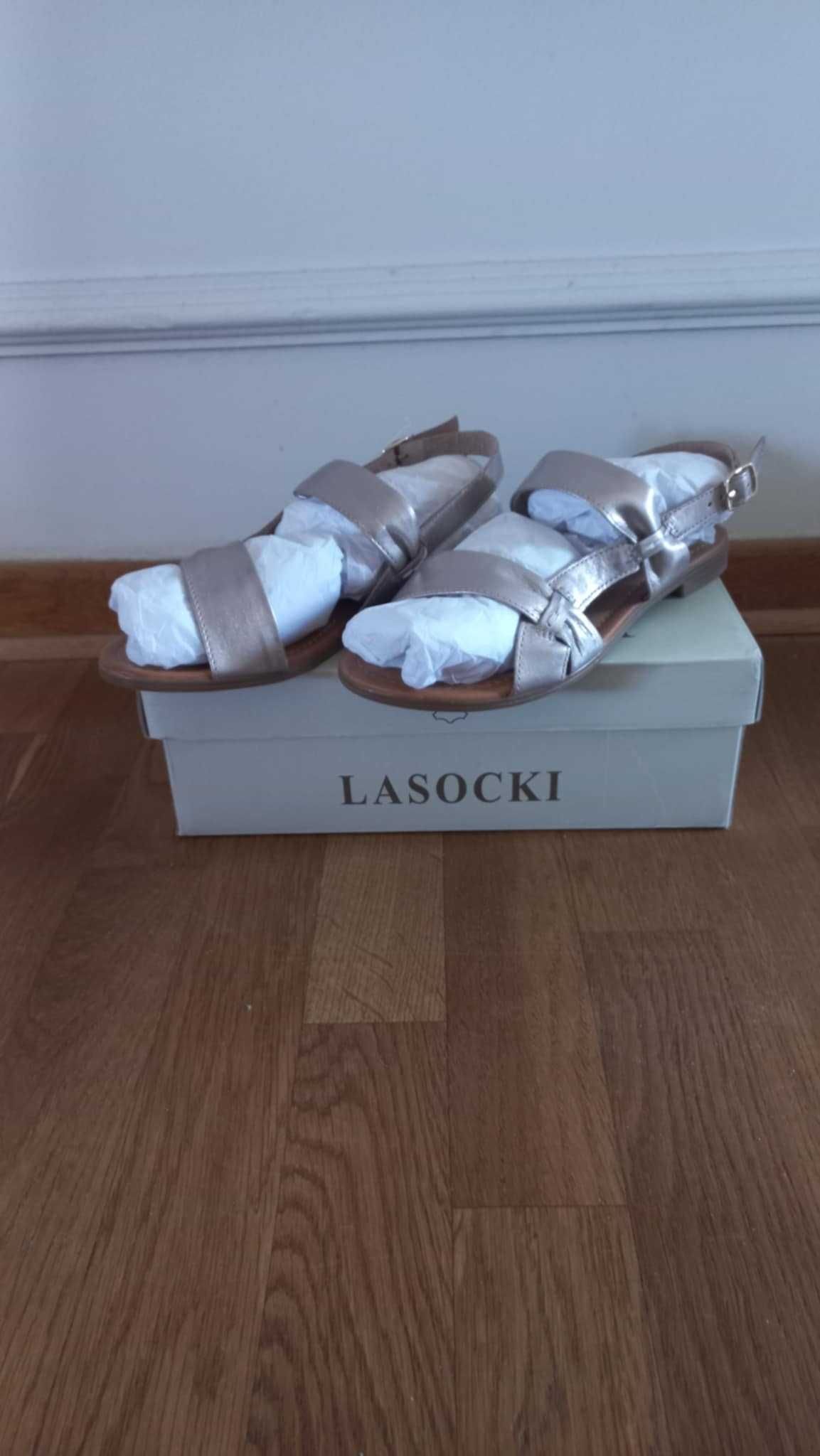 Skórzane sandałki LASOCKI