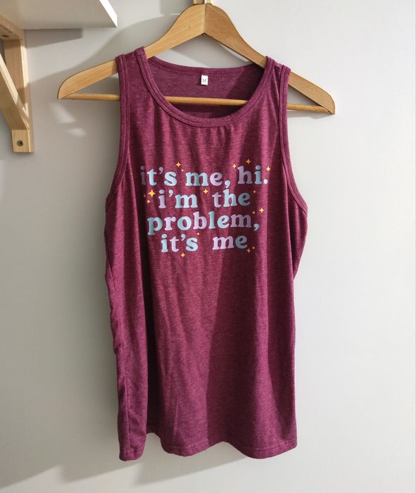 Koszulka bez rękawów top tank Taylor Swift antihero midnights rayon